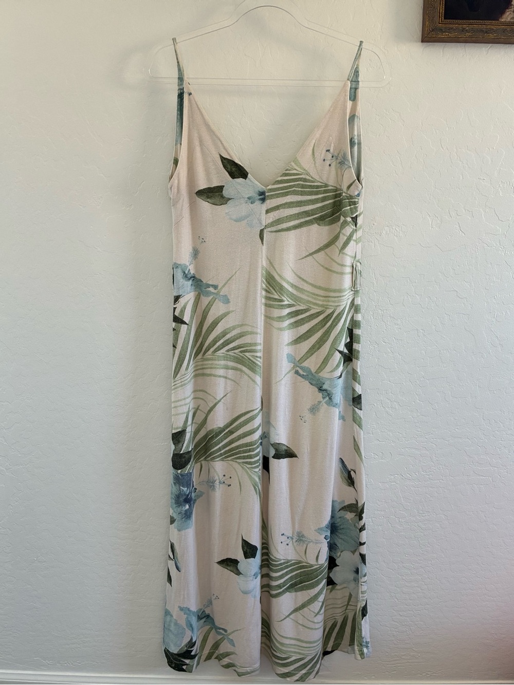 Osklen Brazilian luxury tropical print dress, S/M sustainable recycled cotton